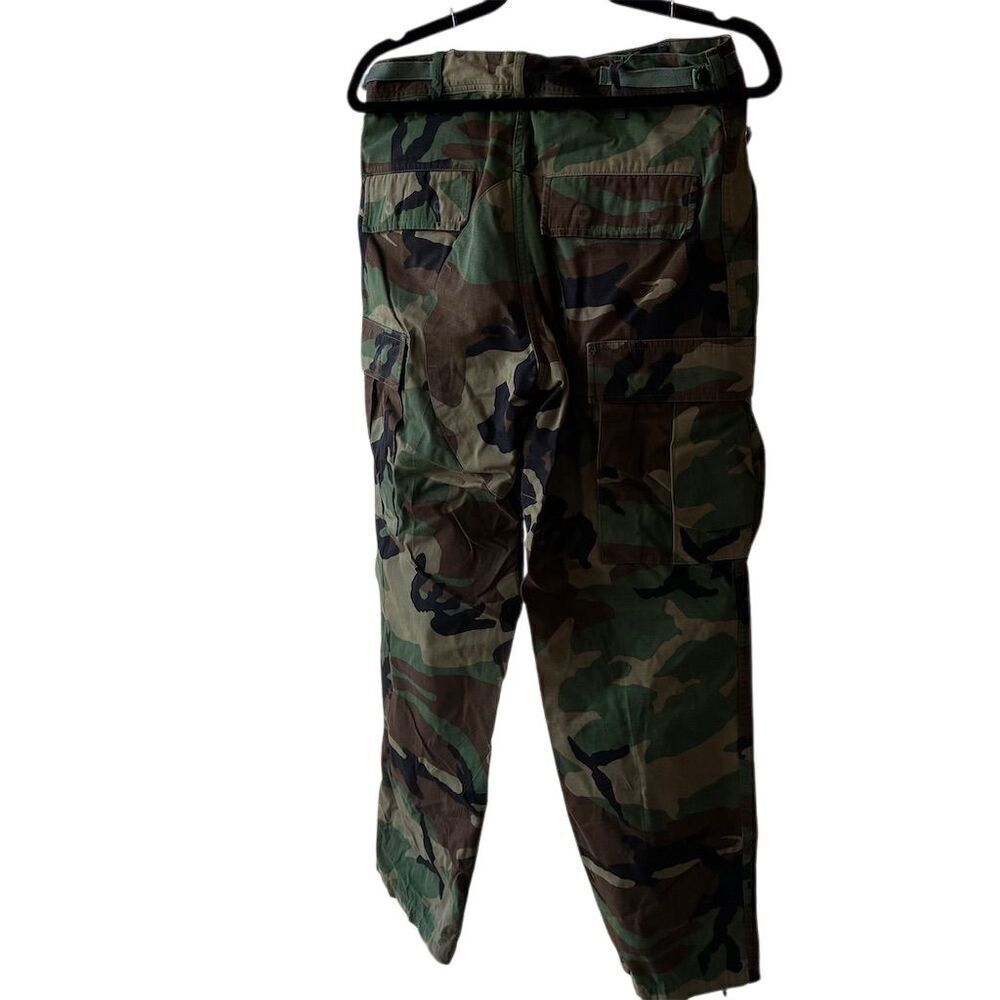 Vintage 90s Men's Camo Military Jacket and Pants Size S Button-Up Short Length - Picture 12 of 15
